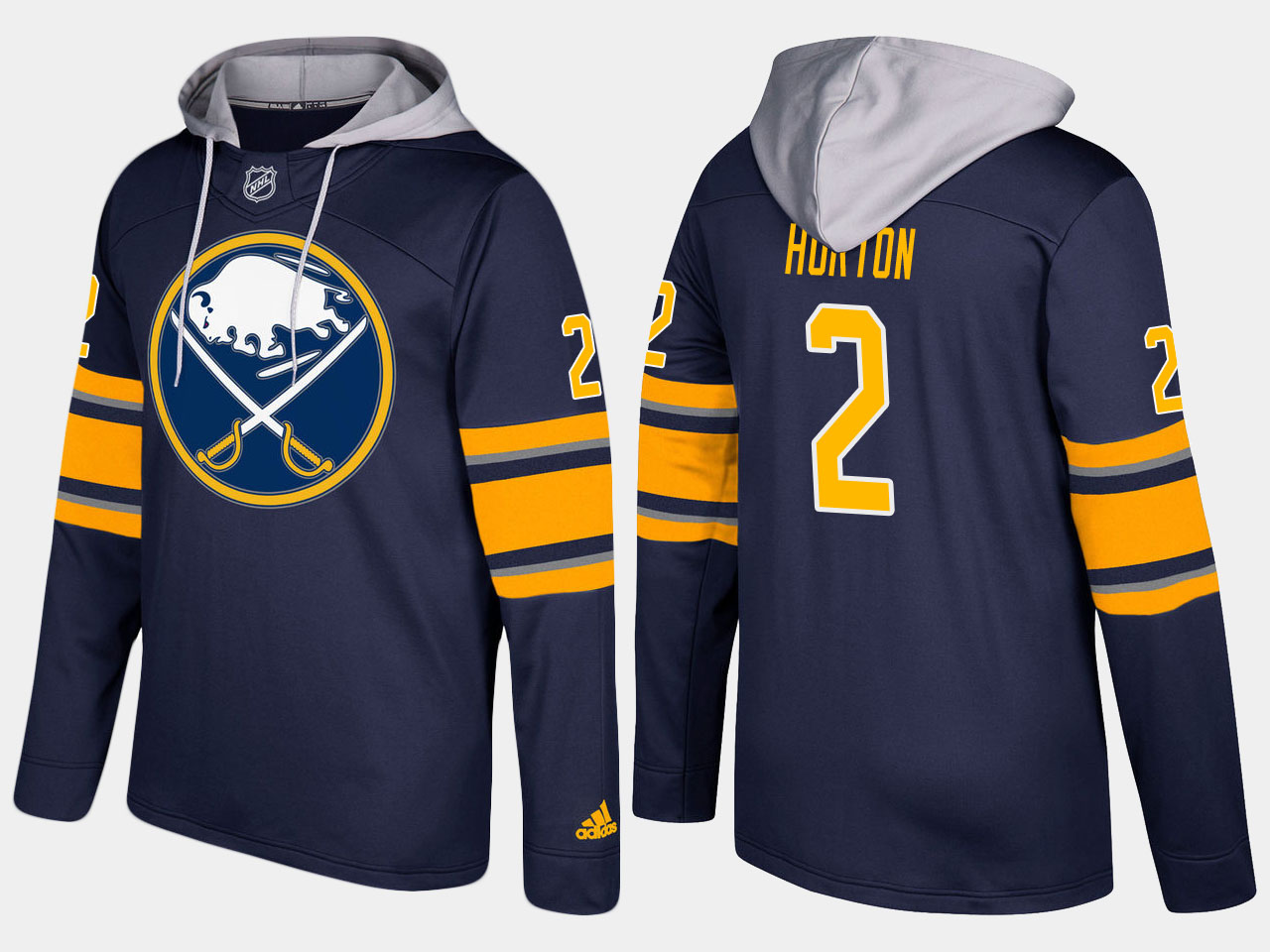 NHL Men Buffalo sabres retired #2 tim horton blue hoodie